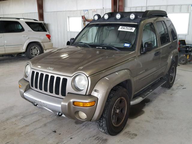 1J4GL38K13W575913 - 2003 JEEP LIBERTY RE TAN photo 2