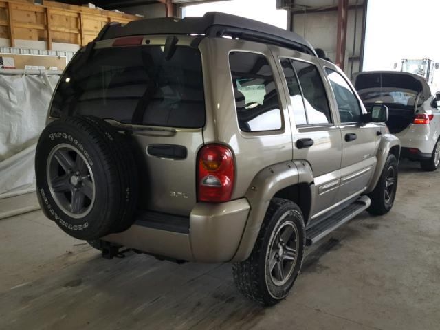 1J4GL38K13W575913 - 2003 JEEP LIBERTY RE TAN photo 4