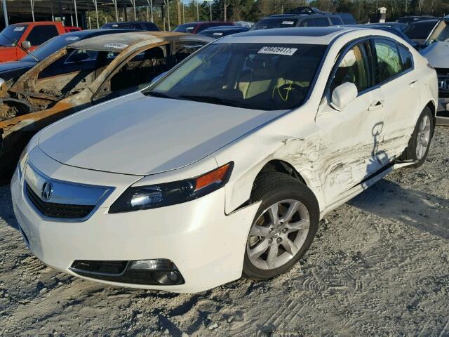 19UUA8F59DA009474 - 2013 ACURA TL TECH WHITE photo 2