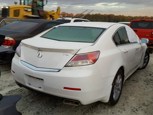 19UUA8F59DA009474 - 2013 ACURA TL TECH WHITE photo 4