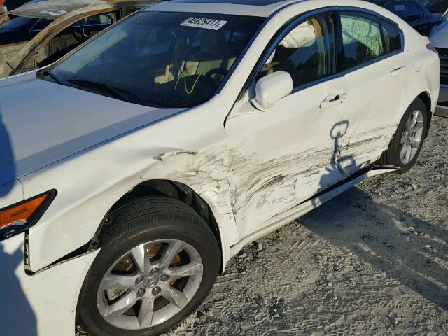 19UUA8F59DA009474 - 2013 ACURA TL TECH WHITE photo 9