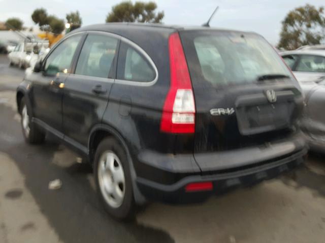 5J6RE38319L031739 - 2009 HONDA CR-V LX BLACK photo 3