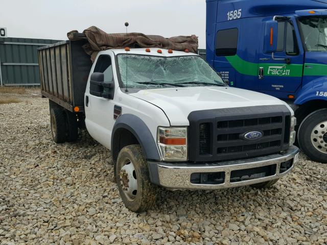 1FDXF46R18EA10931 - 2008 FORD F450 SUPER WHITE photo 1