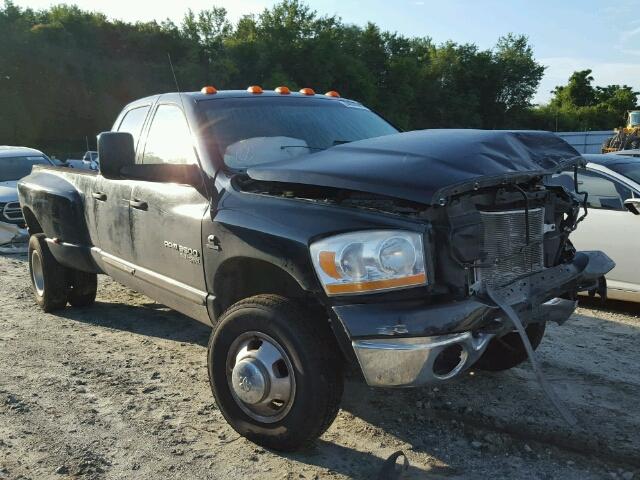 3D7MX48C26G235643 - 2006 DODGE RAM 3500 BLACK photo 1