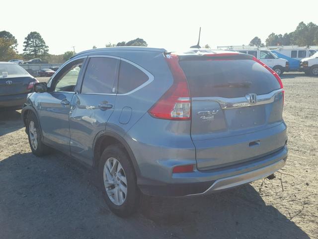 2HKRM3H74GH549552 - 2016 HONDA CR-V EXL TEAL photo 3