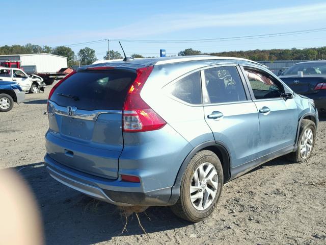 2HKRM3H74GH549552 - 2016 HONDA CR-V EXL TEAL photo 4