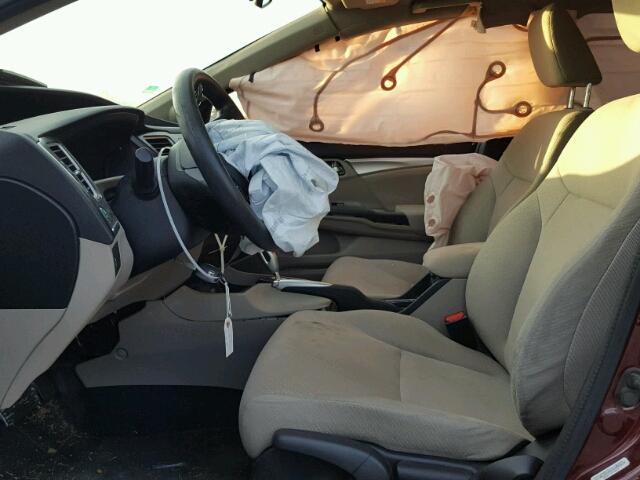 2HGFB2F84DH511890 - 2013 HONDA CIVIC EX მუქწითელი ფოტო 5