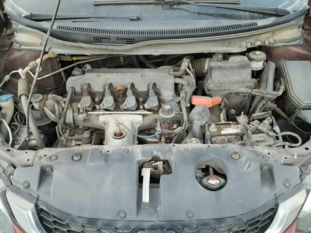 2HGFB2F84DH511890 - 2013 HONDA CIVIC EX მუქწითელი ფოტო 7