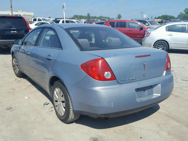 1G2ZF58B174148836 - 2007 PONTIAC G6 VALUE L TEAL photo 3