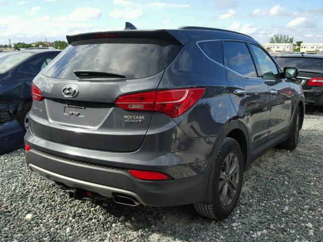 5XYZU3LB4FG285315 - 2015 HYUNDAI SANTA FE S GRAY photo 4