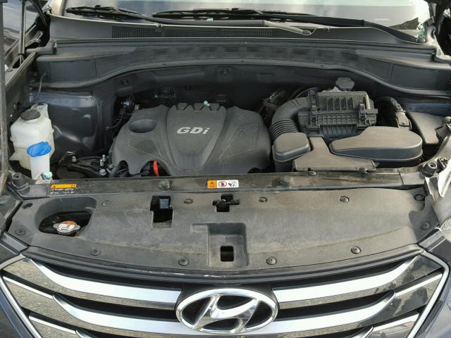 5XYZU3LB4FG285315 - 2015 HYUNDAI SANTA FE S GRAY photo 7