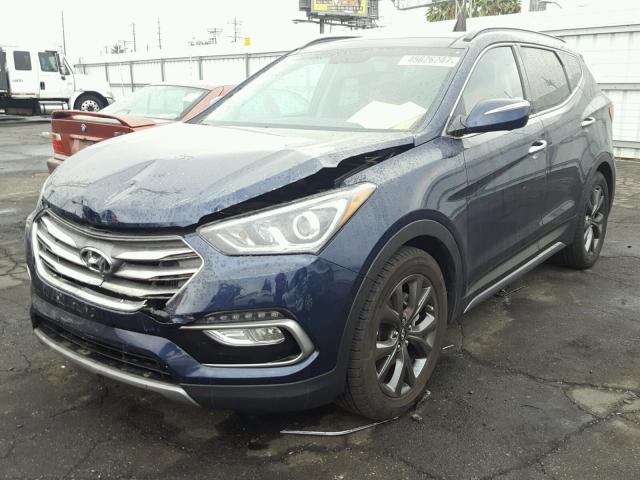5XYZW4LA5HG445115 - 2017 HYUNDAI SANTA FE S 蓝色 照片 2