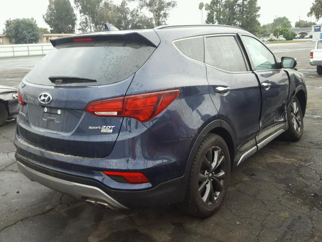 5XYZW4LA5HG445115 - 2017 HYUNDAI SANTA FE S 蓝色 照片 4