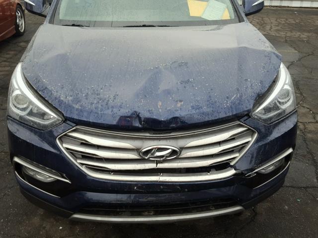 5XYZW4LA5HG445115 - 2017 HYUNDAI SANTA FE S 蓝色 照片 7