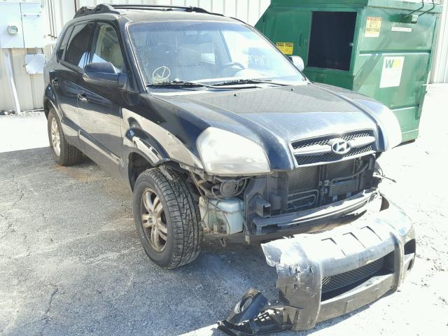 KM8JN12D06U341956 - 2006 HYUNDAI TUCSON BLACK photo 1