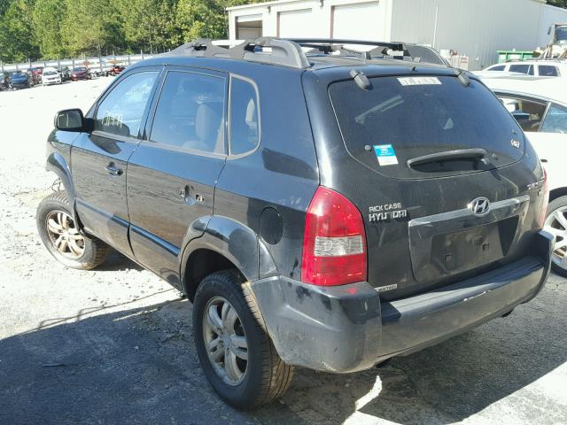 KM8JN12D06U341956 - 2006 HYUNDAI TUCSON BLACK photo 3