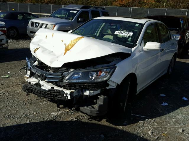 1HGCR2F70FA193337 - 2015 HONDA ACCORD EX WHITE photo 2