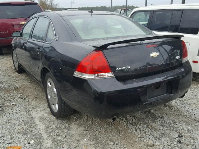 2G1WD58C689145693 - 2008 CHEVROLET IMPALA SUP BLACK photo 3