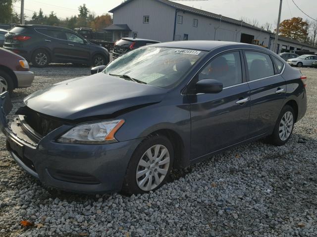 3N1AB7AP5DL746197 - 2013 NISSAN SENTRA S CHARCOAL photo 2