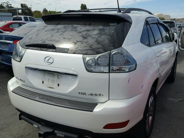 JTJHW31U160005945 - 2006 LEXUS RX 400 WHITE photo 4