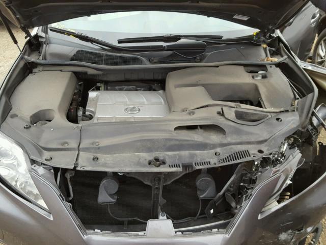 2T2ZK1BA3CC085757 - 2012 LEXUS RX 350 CHARCOAL photo 7