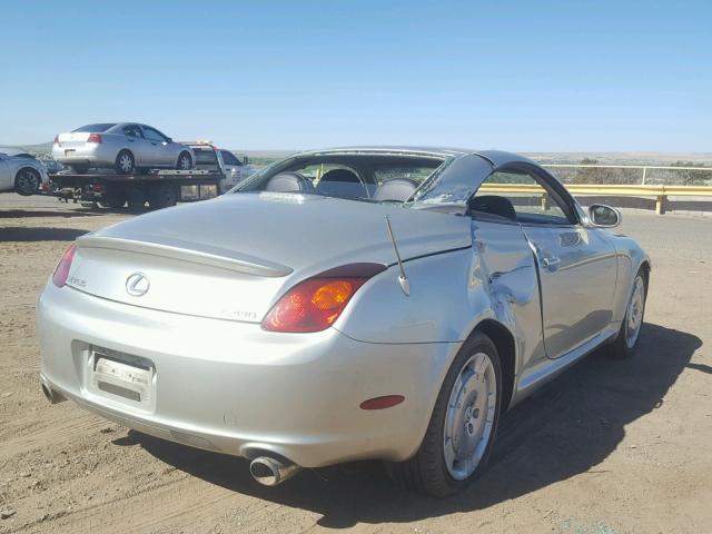 JTHFN48Y120021423 - 2002 LEXUS SC 430 SILVER photo 4