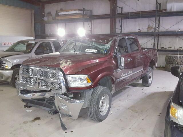 3C6UR5FL8HG589075 - 2017 RAM 2500 LARAM RED photo 2