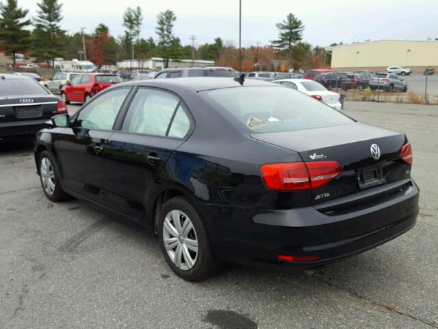 3VWLA7AJ2FM272725 - 2015 VOLKSWAGEN JETTA TDI BLACK photo 3