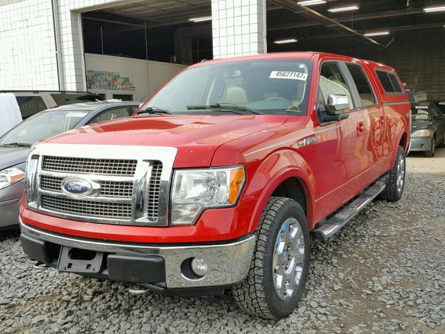 1FTPW14V49FA73617 - 2009 FORD F150 SUPER RED photo 2