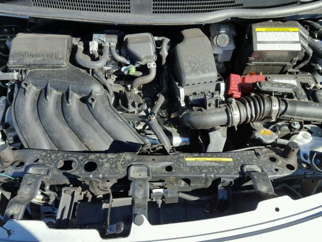 3N1CN7AP5HL908626 - 2017 NISSAN VERSA S GRAY photo 7