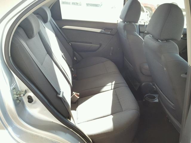 KL1TD5DE8BB193307 - 2011 CHEVROLET AVEO LS SILVER photo 6