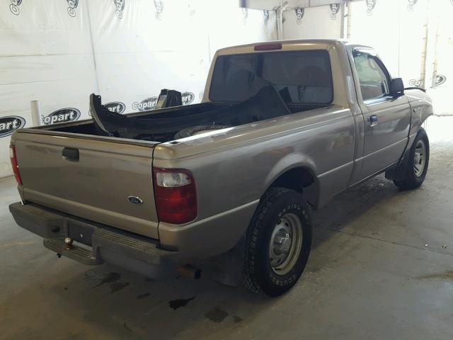1FTYR10D63PA60362 - 2003 FORD RANGER GOLD photo 4