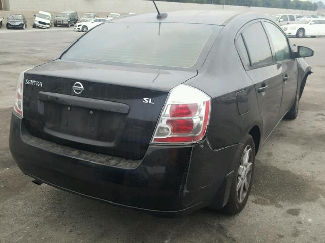 3N1AB61E69L617448 - 2009 NISSAN SENTRA 2.0 BLACK photo 4