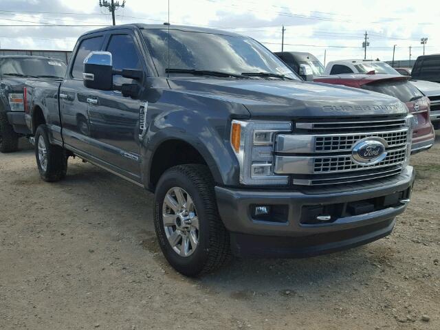 1FT7W2BTXHED24975 - 2017 FORD F250 SUPER GRAY photo 1