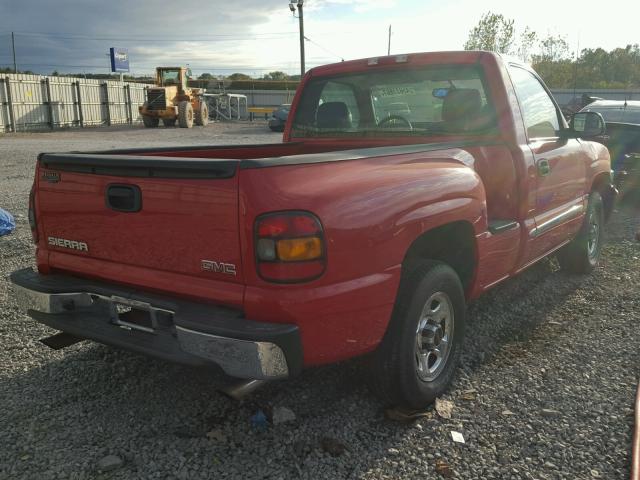 1GTEC14X14Z150310 - 2004 GMC NEW SIERRA RED photo 4