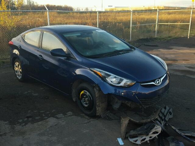 5NPDH4AE7FH643114 - 2015 HYUNDAI ELANTRA SE BLUE photo 1