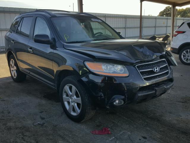 5NMSH13E28H203661 - 2008 HYUNDAI SANTA FE BLACK photo 1