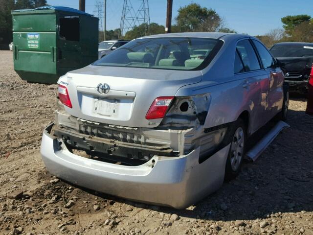 4T1BE46K37U191308 - 2007 TOYOTA CAMRY NEW SILVER photo 4