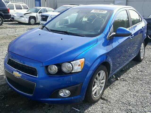 1G1JC5SH8G4128199 - 2016 CHEVROLET SONIC LT 蓝色 照片 2