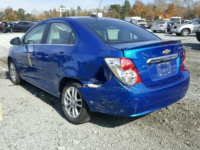 1G1JC5SH8G4128199 - 2016 CHEVROLET SONIC LT BLUE photo 3