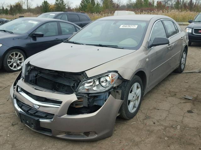 1G1ZG57B28F286605 - 2008 CHEVROLET MALIBU LS BROWN photo 2