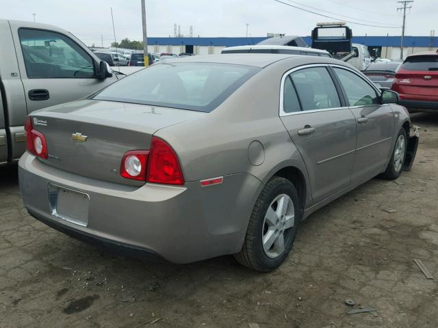 1G1ZG57B28F286605 - 2008 CHEVROLET MALIBU LS BROWN photo 4