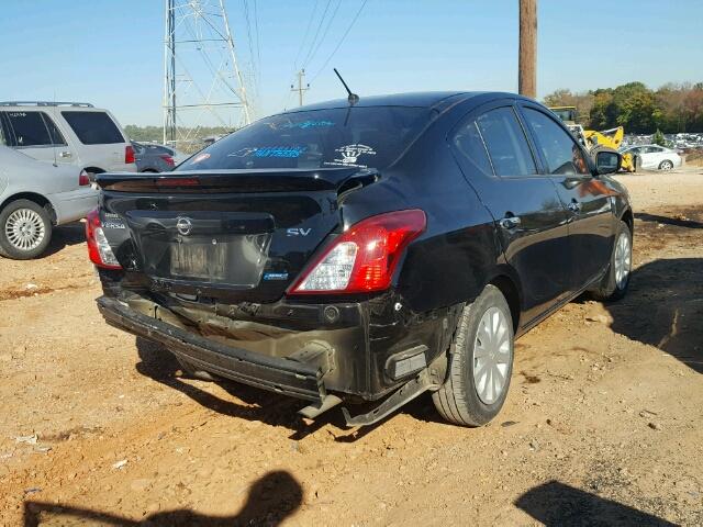 3N1CN7AP5FL949254 - 2015 NISSAN VERSA S BLACK photo 4