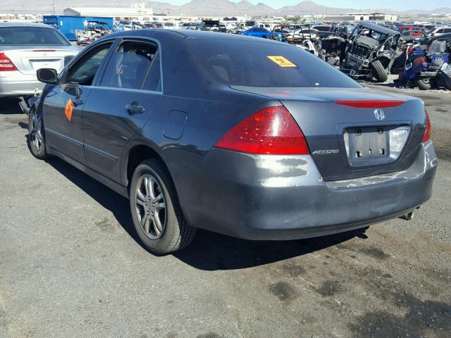 1HGCM56767A187446 - 2007 HONDA ACCORD EX CHARCOAL photo 3