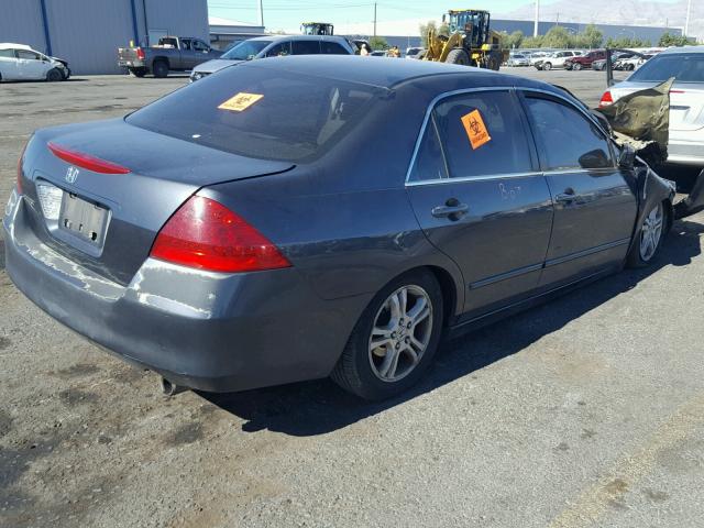 1HGCM56767A187446 - 2007 HONDA ACCORD EX CHARCOAL photo 4