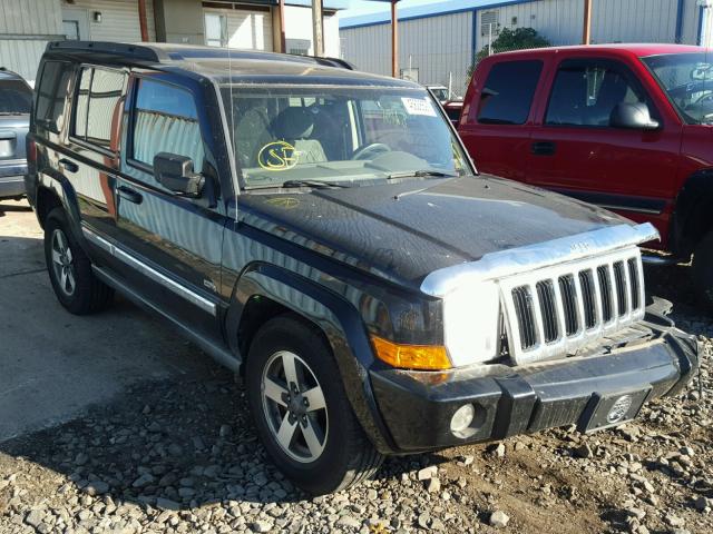 1J8HG48K46C265242 - 2006 JEEP COMMANDER BLACK photo 1