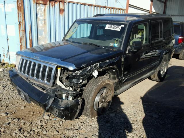 1J8HG48K46C265242 - 2006 JEEP COMMANDER BLACK photo 2