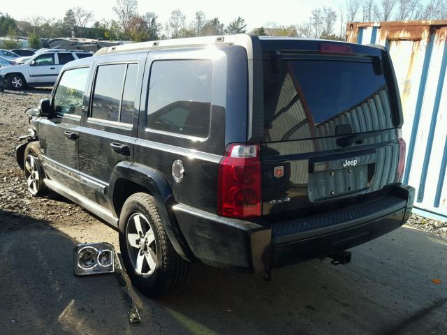 1J8HG48K46C265242 - 2006 JEEP COMMANDER BLACK photo 3