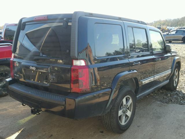 1J8HG48K46C265242 - 2006 JEEP COMMANDER BLACK photo 4