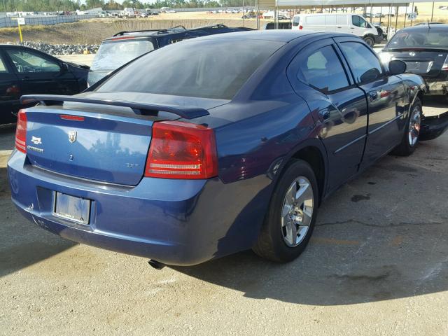 2B3KA43G87H630703 - 2007 DODGE CHARGER SE BLUE photo 4